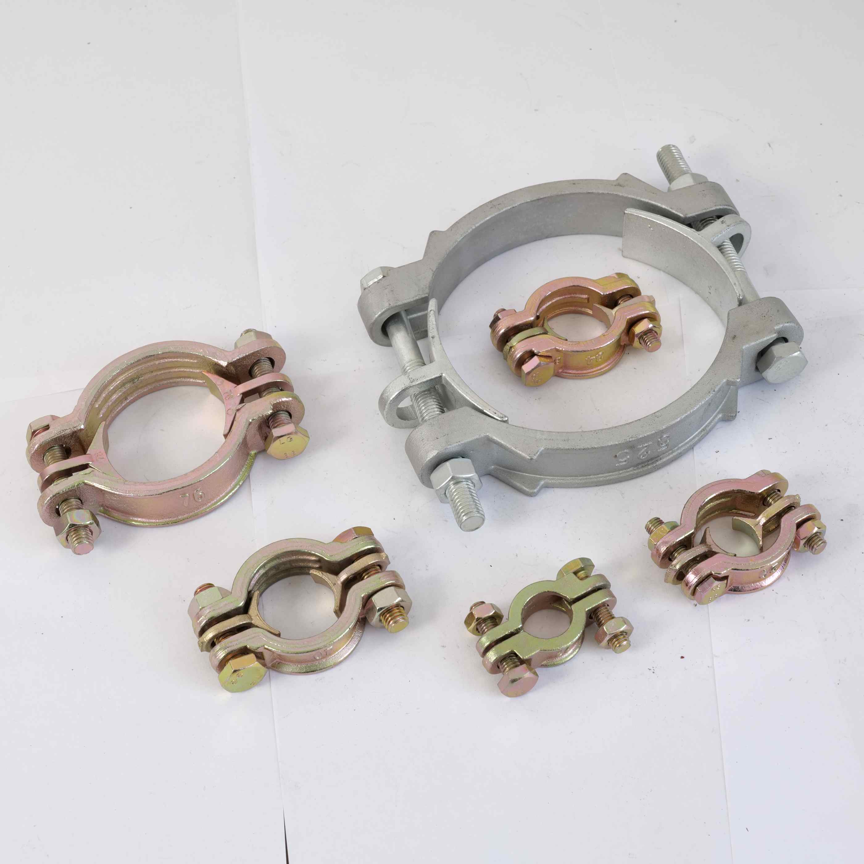 kulstofstål 2 bolte slangeklemme